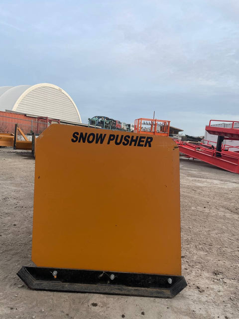 Commercial Snow Pusher – 11 ft Heavy - Duty Steel - with | Sold by Uncle Wiener's Wholesale