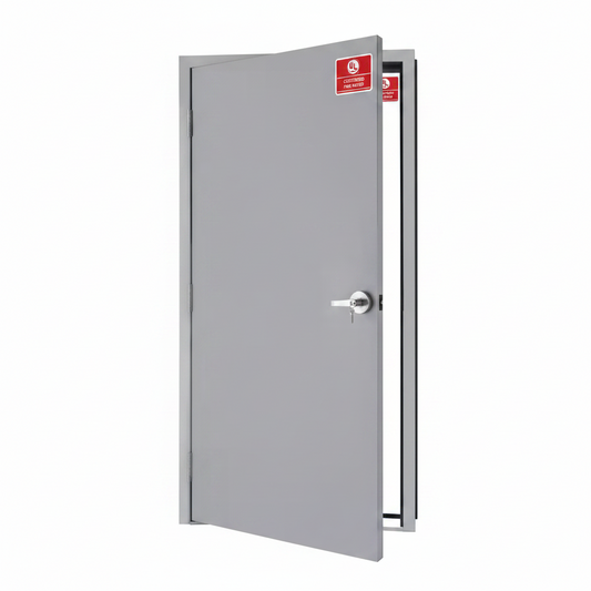 Commercial Steel Door with UL Hardware – Fire Rated, 36x80" & 36x84" | Right & Left Hand Outswing - with Right Hand Outswing | Sold by Uncle Wiener's Wholesale