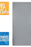 Commercial Steel Door with UL Hardware – Fire Rated, 36x80" & 36x84" | Right & Left Hand Outswing - with Right Hand Outswing | Sold by Uncle Wiener's Wholesale