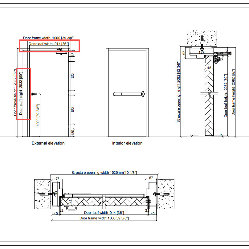 Commercial Steel Door with UL Hardware Panic Bar: Fire Rated 36x80 and 36x84 Right and Left Hand Outswing - General Equipment with Left Hand Outswing Full Hardware Package | Sold by Uncle Wiener's Wholesale