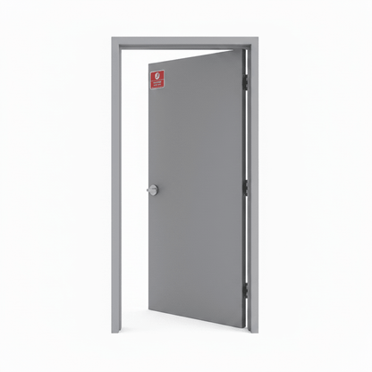 Commercial Steel Door with UL Hardware Panic Bar: Fire Rated 36x80 and 36x84 Right and Left Hand Outswing - General Equipment with Left Hand Outswing Full Hardware Package | Sold by Uncle Wiener's Wholesale