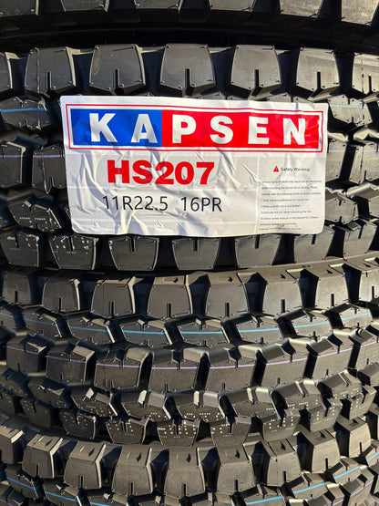 Commercial Truck & Bus Tires – DOT Approved TBR, 11R22.5, 295/75R22.5, 11R24.5 by Kapsen & Zwart - TBR (Truck & Bus Radial) Commercial Tire with KAPSEN ALL POSITION HS205 | Sold by Uncle Wiener's Wholesale