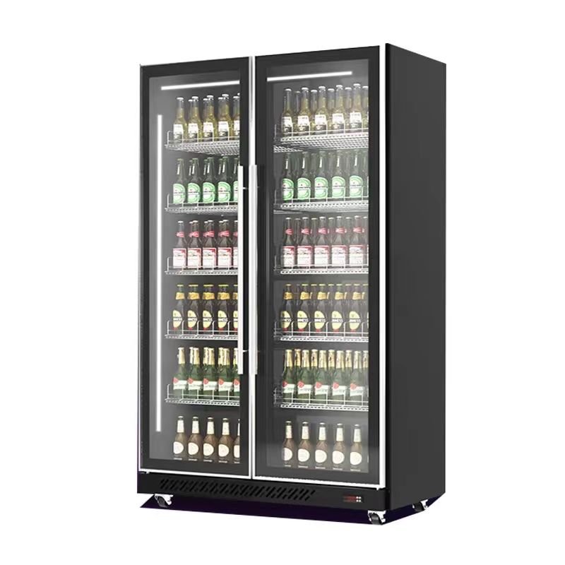 Commercial Upright Display Cooler Single to Four Door Glass Merchandiser - General Equipment with 28.25 cu ft | Sold by Uncle Wiener's Wholesale
