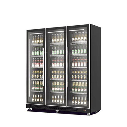 Commercial Upright Display Cooler Single to Four Door Glass Merchandiser - General Equipment with 42.38 cu ft | Sold by Uncle Wiener's Wholesale