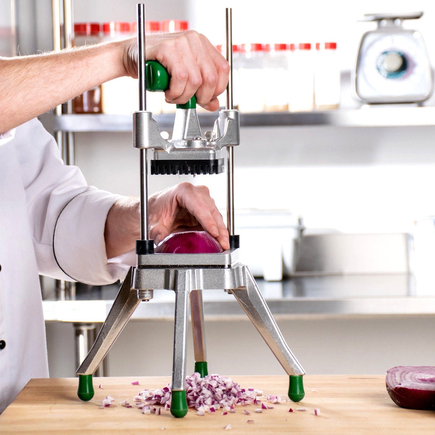 Commercial Vegetable & Fruit Dicer – 3/8" Onion Chopper, NSF Certified MX104 - with | Sold by Uncle Wiener's Wholesale