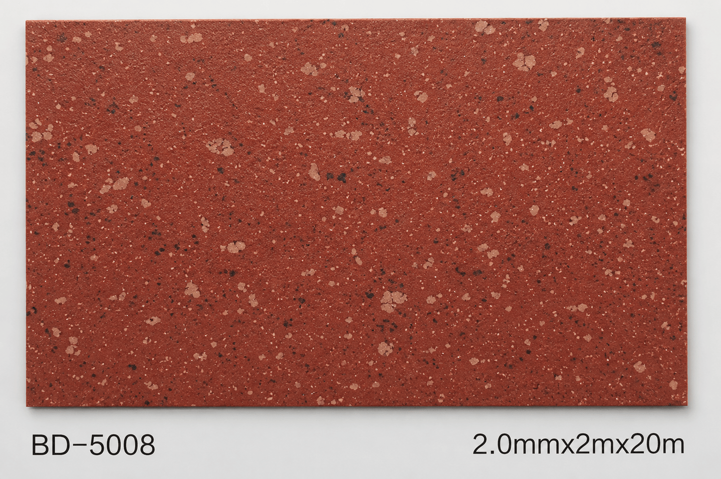 Commercial Vinyl Flooring Roll 2mm Thick 6.6 FT × 65.6 FT 430 SQ FT Multiple Variants BD6002 - with BD6008 RED | Sold by Uncle Wiener's Wholesale