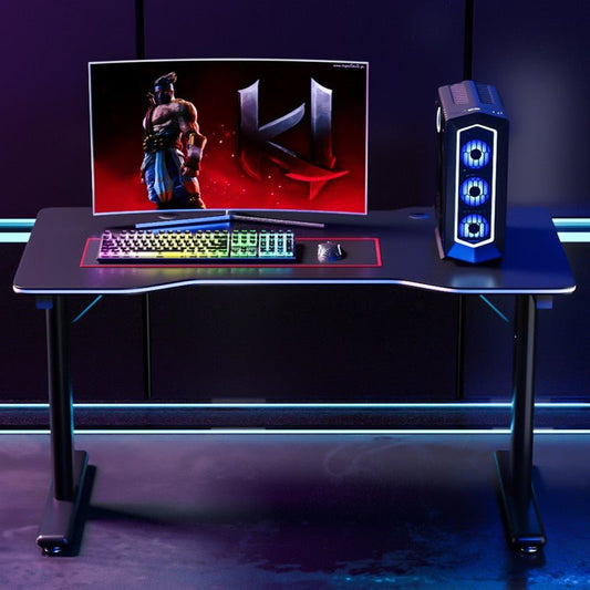 Compact Office Desk 31.5" × 23.6" Carbon Fiber MDF Workstation Table GD004 - with | Sold by Uncle Wiener's Wholesale