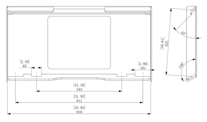 Compact Skid Steer Driveway Leveling Bar 43" x 44" with Welded 36" MP910 Mount for Mini Skid Steers LB1120 - Skid Steer Attachments with | Sold by Uncle Wiener's Wholesale