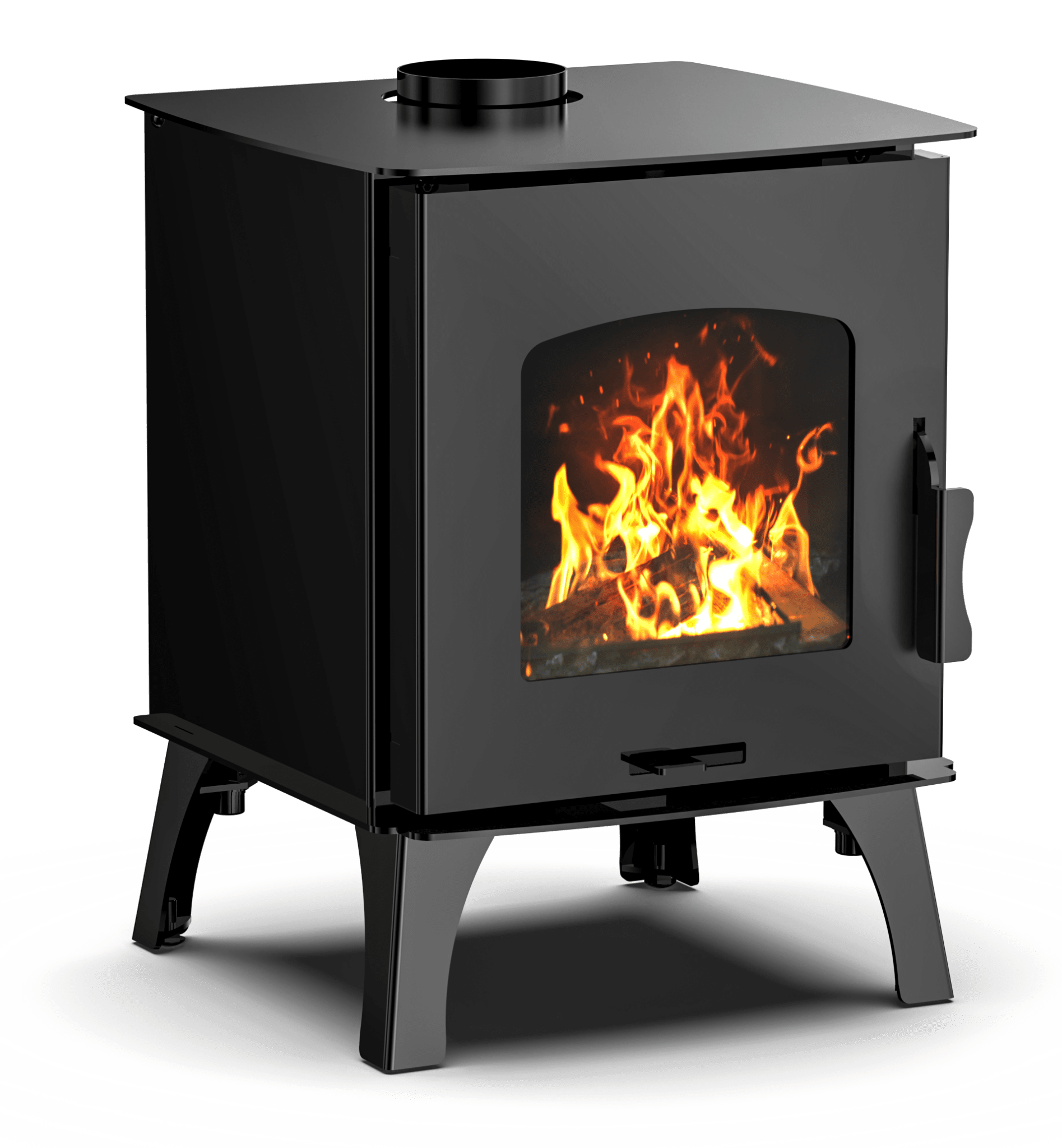 Compact Wood Stove with Firebox – 4kW Steel Wood - Burning Heater R0401A - with | Sold by Uncle Wiener's Wholesale