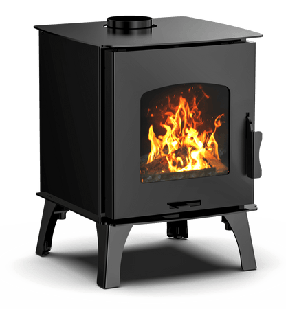 Compact Wood Stove with Firebox – 4kW Steel Wood - Burning Heater R0401A - with | Sold by Uncle Wiener's Wholesale