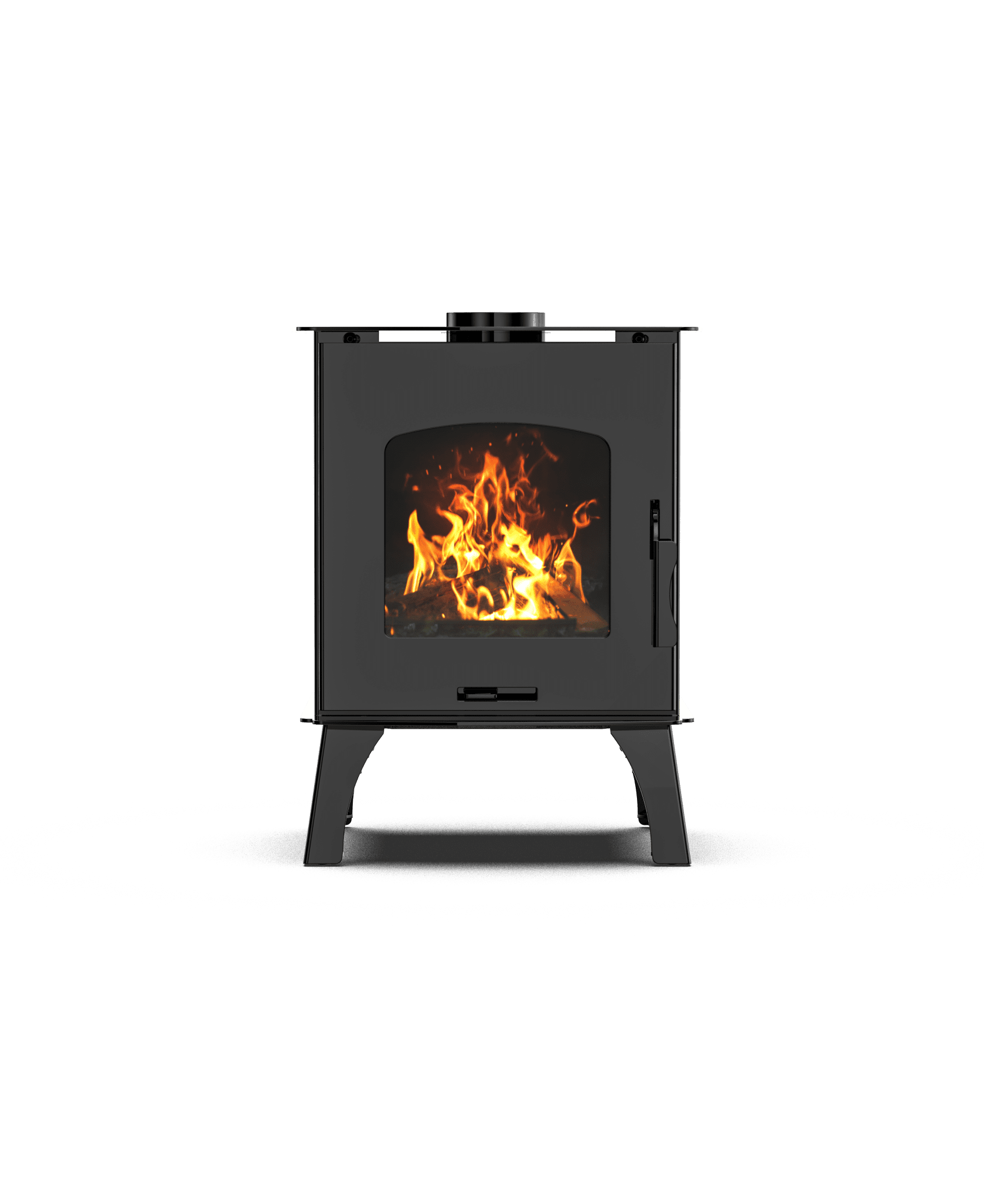 Compact Wood Stove with Firebox – 4kW Steel Wood - Burning Heater R0401A - with | Sold by Uncle Wiener's Wholesale