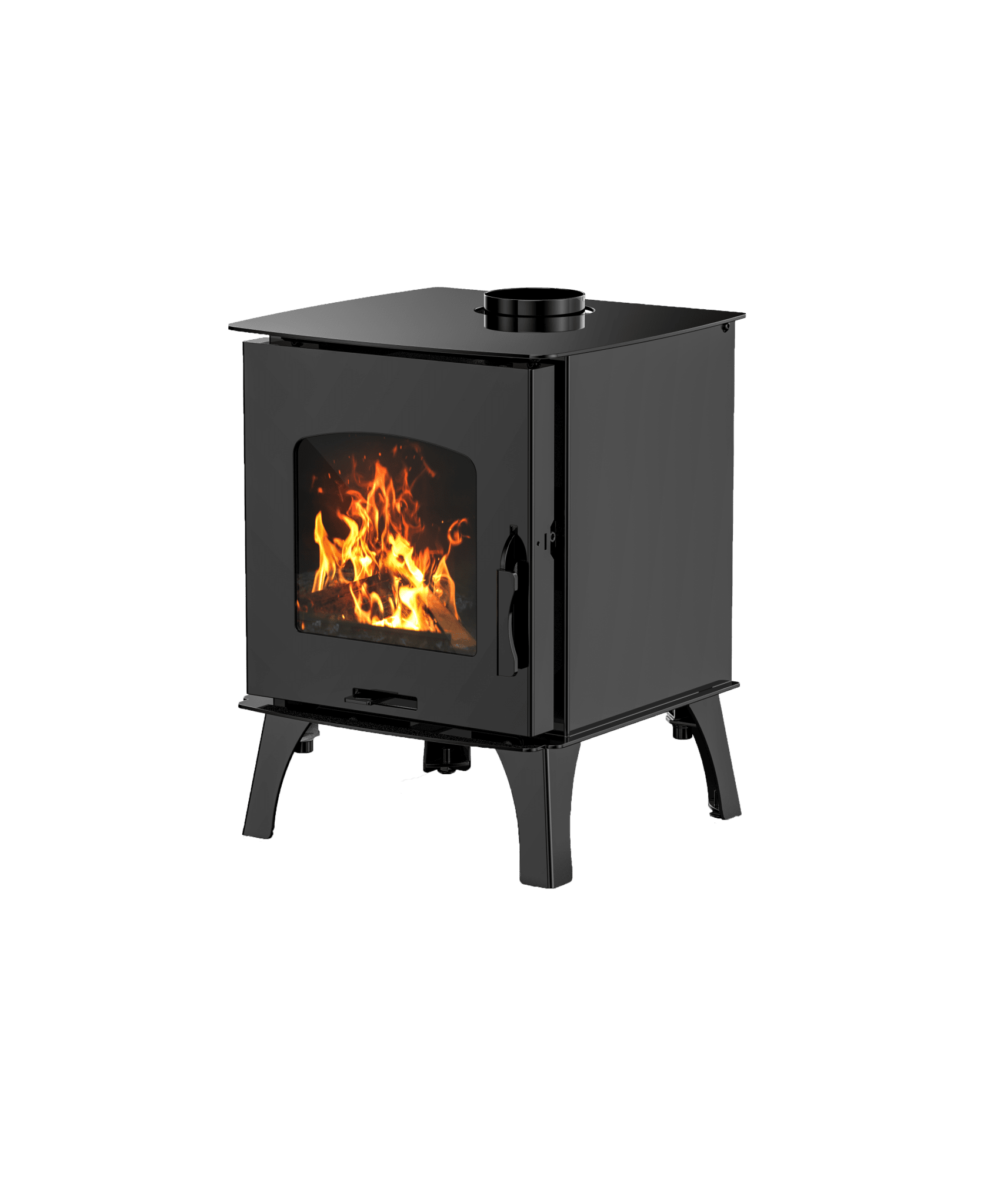 Compact Wood Stove with Firebox – 4kW Steel Wood - Burning Heater R0401A - with | Sold by Uncle Wiener's Wholesale
