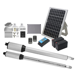 Complete Wireless Solar Gate Opener System – 24V Automatic Swing Gate Kit 111165