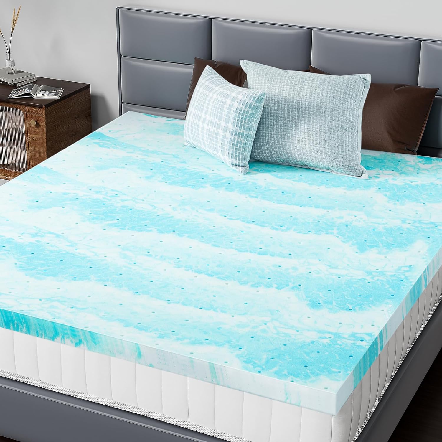 Cooling Gel Memory Foam Mattress Topper – 2
