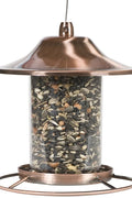 Copper Panorama Bird Feeder – Anti - Squirrel Hanging Feeder with 360° Tray Perch | 525PF - with | Sold by Uncle Wiener's Wholesale