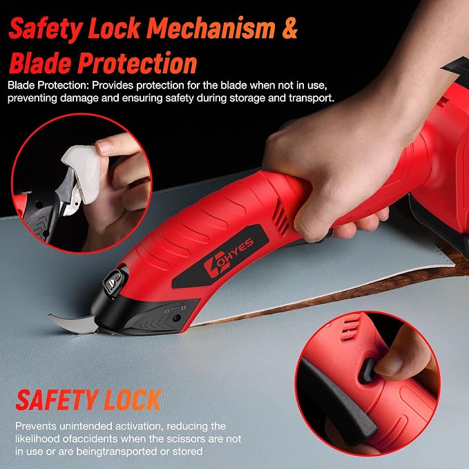 Cordless Electric Scissors Compatible with Milwaukee 18V Battery – Electric Box Cutter for Cardboard, Fabric, Leather & Plastic - Hand Tools with | Sold by Uncle Wiener's Wholesale