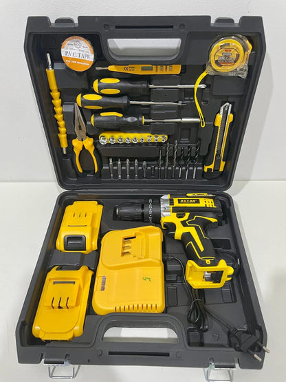 Cordless Impact Drill & Power Screwdriver Kit Li - ion – Rechargeable, Variable Speed, LED Light, Portable Carry Case DW791 - with | Sold by Uncle Wiener's Wholesale