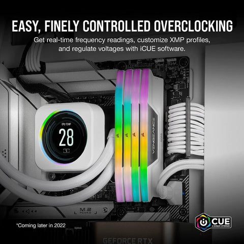 CORSAIR Vengeance RGB DDR5 RAM 64GB (2x32GB) 6400MHz CL32 Intel XMP iCUE Compatible Computer Memory - black not white (CMH64GX5M2B6400C32W) - with White | Sold by Uncle Wiener's Wholesale