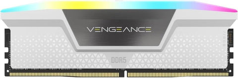 CORSAIR Vengeance RGB DDR5 RAM 64GB (2x32GB) 6400MHz CL32 Intel XMP iCUE Compatible Computer Memory - black not white (CMH64GX5M2B6400C32W) - with White | Sold by Uncle Wiener's Wholesale