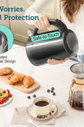 COSORI Electric Kettle with Double Wall & Two - Level Lid,304 Stainless Steel BPA Free Tea Hot Water Boiler,Wide Mouth,LED Indicator,Auto Shut - Off Boil - Dry Protection,1.5L,Space Black,CDK - SE151 - KUS - with | Sold by Uncle Wiener's Wholesale