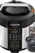 COSORI Electric Pressure Cooker 6 qt, 9 - in - 1 Instant Multi Cooker with Safer Venting Design, Rice Cooker, Slow Cooker, Sous Vide, Saute Pot, 1100W, Stainless Steel, the deep scratch on the bottom of the pot - with | Sold by Uncle Wiener's Wholesale