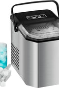 Countertop Ice Maker, 26 lbs in 24 Hours, 9 Bullet Ice Cubes Ready in 6 Mins, Portable Ice Machine with Handle, 2 Sizes Ice Cubes, with Ice Scoop and Basket for Home/Kitchen/Bar/RV, doesn’t have the handle - with | Sold by Uncle Wiener's Wholesale