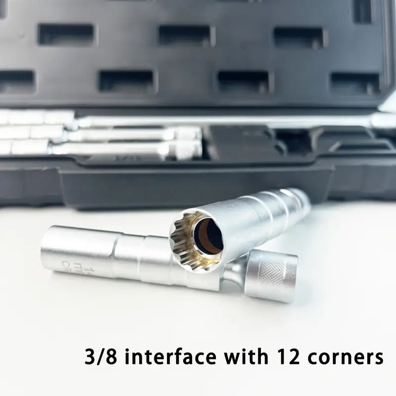 CR - V 5pcs Magnetic Swivel Spark Plug Socket Set – 14mm & 5/8" Deep Reach with Storage Case MSSP05 - with | Sold by Uncle Wiener's Wholesale