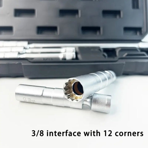 CR - V 5pcs Magnetic Swivel Spark Plug Socket Set – 14mm & 5/8" Deep Reach with Storage Case MSSP05 - with | Sold by Uncle Wiener's Wholesale