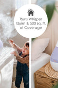 Crane Ultrasonic Humidifiers for Bedroom and Office, 1 Gallon 4 - in - 1 Cool Mist Air Humidifier for Large Room and Home, Humidifier Filters Optional, White - with | Sold by Uncle Wiener's Wholesale