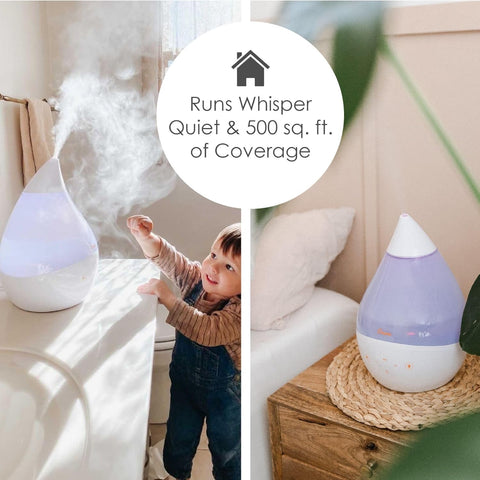 Crane Ultrasonic Humidifiers for Bedroom and Office, 1 Gallon 4 - in - 1 Cool Mist Air Humidifier for Large Room and Home, Humidifier Filters Optional, White - with | Sold by Uncle Wiener's Wholesale