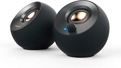 Creative Pebble V2 2.0 USB-C Desktop Speakers – 8W RMS Stereo Computer Speakers with 3.5mm AUX Input, USB-A Adapter & Bass Radiators - Electronics with | Sold by Uncle Wiener's Wholesale