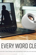 Creative Pebble V3 Minimalistic 2.0 USB - C Desktop Speakers with USB Audio, Clear Dialog Enhancement, Bluetooth 5.0, 8W RMS with 16W Peak Power, USB - A Converter Included (White) - with | Sold by Uncle Wiener's Wholesale