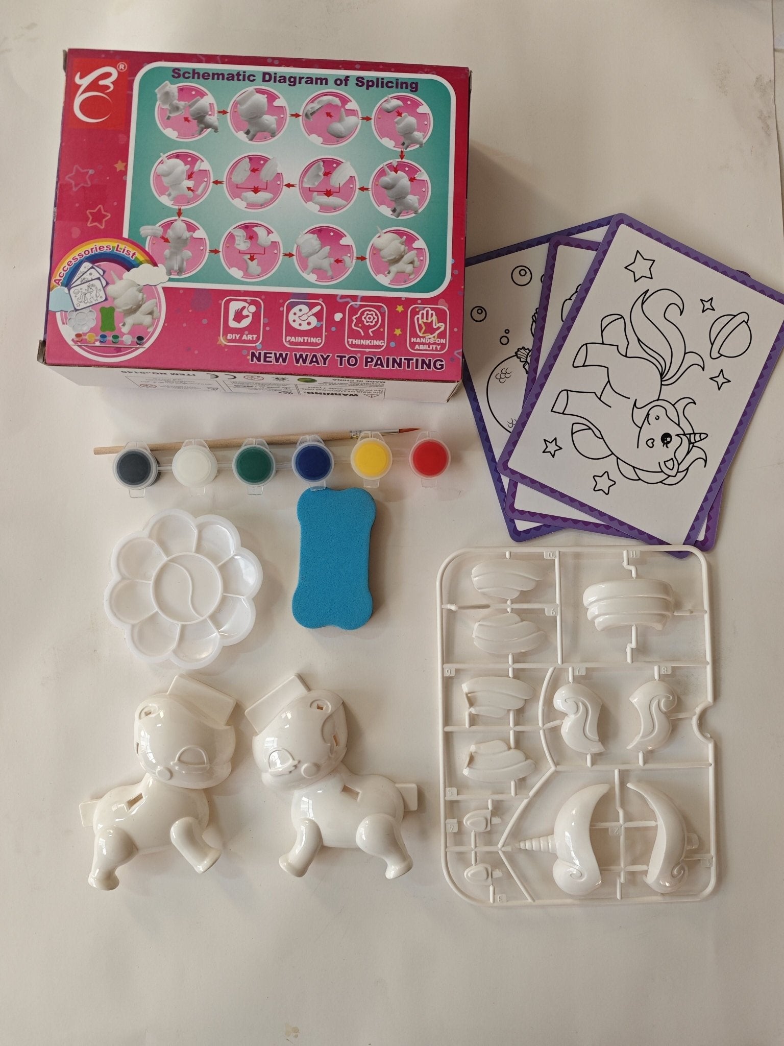 Creative Plaster DIY Painting Set - Unicorn SM585516 - with | Sold by Uncle Wiener's Wholesale