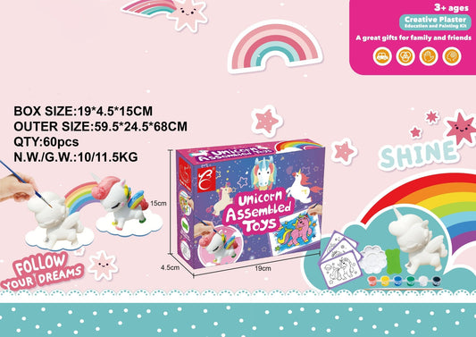 Creative Plaster DIY Painting Set - Unicorn SM585516 - with | Sold by Uncle Wiener's Wholesale
