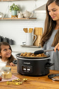 Crock - Pot 6 - Quart Cook & Carry Slow Cooker, One - Touch Control, Matte Black - with | Sold by Uncle Wiener's Wholesale