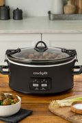 Crock - Pot 6 - Quart Cook & Carry Slow Cooker, One - Touch Control, Matte Black - with | Sold by Uncle Wiener's Wholesale