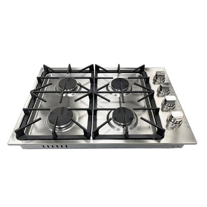 Crown 30 Inch Professional 4 Burner Drop-In Gas Cooktop LGC3001 - with | Sold by Uncle Wiener's Wholesale