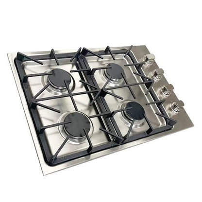 Crown 30 Inch Professional 4 Burner Drop-In Gas Cooktop LGC3001 - with | Sold by Uncle Wiener's Wholesale
