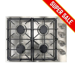 Crown 30 Inch Professional 4 Burner Drop-In Gas Cooktop LGC3001