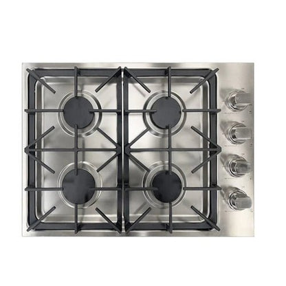 Crown 30 Inch Professional 4 Burner Drop-In Gas Cooktop LGC3001 - with | Sold by Uncle Wiener's Wholesale