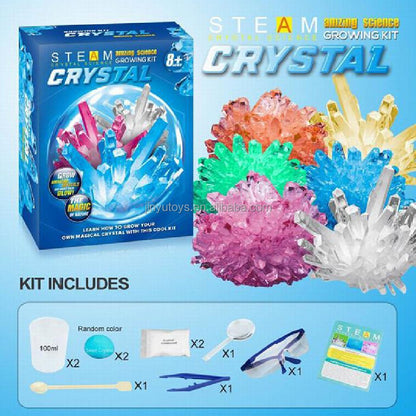 Crystal Growing Science Experiment Kit 2 - Crystal STEM Learning Set JY432737 - with | Sold by Uncle Wiener's Wholesale