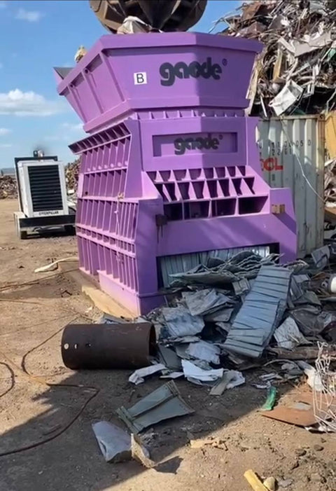 CS - 5000 Container Hydraulic Scrap Metal Shear – 500T, 7 - 10 T/H Capacity - with | Sold by Uncle Wiener's Wholesale