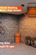 CTSC 8500W Electric Garage Heater, 240v Hard Wired Fan - Forced Ceiling Mount Shop Heater with Remote, Unique Voltage Display Design, Digital Thermostat, 8 - Hour Timer, Ideal for Workshop, ETL Listed - with | Sold by Uncle Wiener's Wholesale