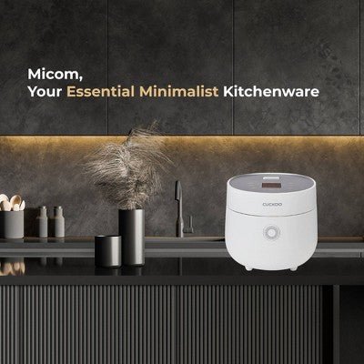 Cuckoo 6 - Cup Micom Rice Cooker and Warmer White: 13 Settings, Automatic Keep Warm, Timer, Dishwasher - Safe Parts - with Dimensions (Overall): 10.2 Inches (H) x 11.34 Inches (W) x 14.9 Inches (D) | Sold by Uncle Wiener's Wholesale