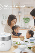 CUCKOO CRP - MHTR0309F | 3 - Cup (Uncooked) Twin Pressure Induction Heating Rice Cooker | 11 Menu Options: High/Non - Pressure & More, Made in Korea | White - with | Sold by Uncle Wiener's Wholesale