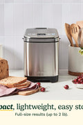 Cuisinart Bread Maker Machine, Compact and Automatic, Customizable Settings, Up to 2lb Loaves, CBK - 110NAS - with Silver,Black | Sold by Uncle Wiener's Wholesale