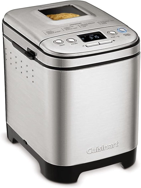 Cuisinart Bread Maker Machine, Compact and Automatic, Customizable Settings, Up to 2lb Loaves, CBK - 110NAS - with Silver,Black | Sold by Uncle Wiener's Wholesale