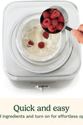 Cuisinart Pure Indulgence Frozen Yogurt - Ice Cream & Sorbet Maker, 2 - Qt Capacity, Silver (ICE - 30WNC), has scratches,photos added - with | Sold by Uncle Wiener's Wholesale