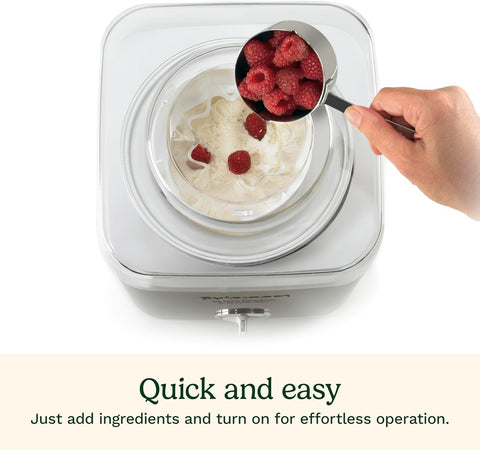 Cuisinart Pure Indulgence Frozen Yogurt - Ice Cream & Sorbet Maker, 2 - Qt Capacity, Silver (ICE - 30WNC), has scratches,photos added - with | Sold by Uncle Wiener's Wholesale