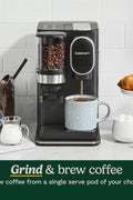 Cuisinart Single - Serve Coffeemaker with Built - in Grinder, Three Brew Sizes, Black (DGB - 2C) - with | Sold by Uncle Wiener's Wholesale